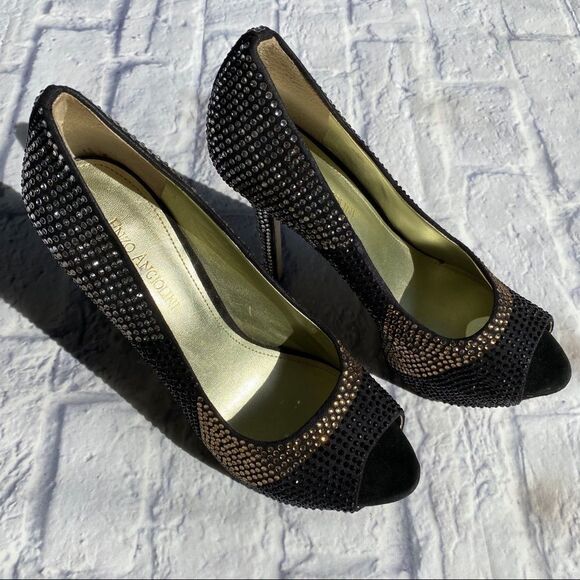Enzo Angiolini Studded Jeweled Sparkly Pumps 8.5 - Picture 5 of 9
